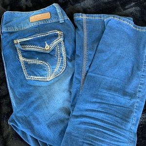 Women’s boot cut low rise jeans